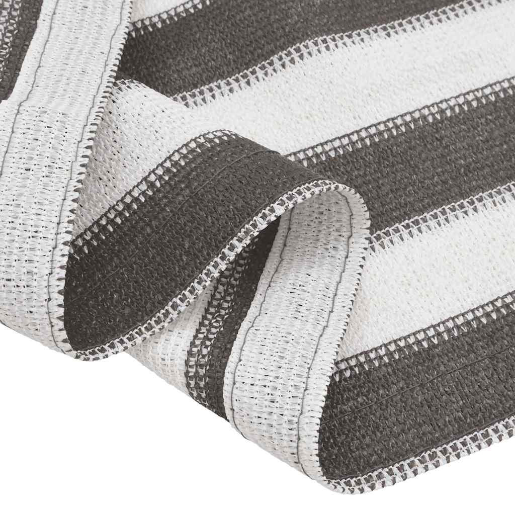 Tent Carpet 200x200 cm Anthracite and White