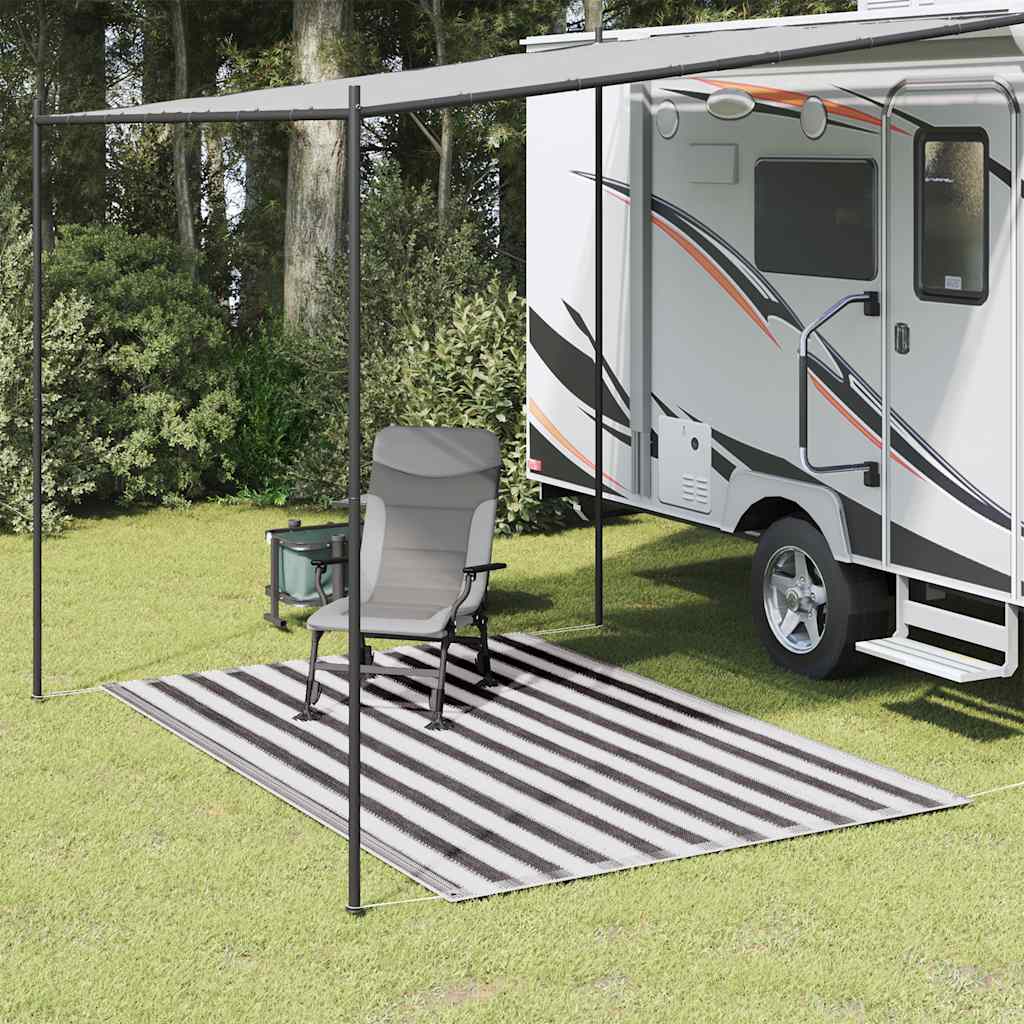 Tent Carpet 250x300 cm Anthracite and White