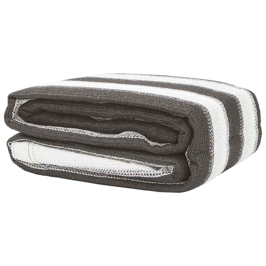 Tent Carpet 300x400 cm Anthracite and White
