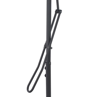 Garden Parasol with Steel Pole Bordeaux Red 300x230 cm