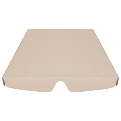 Replacement Canopy for Garden Swing Beige 188/168x145/110 cm
