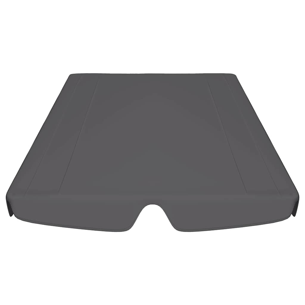 Replacement Canopy for Garden Swing Anthracite 188/168x145/110cm