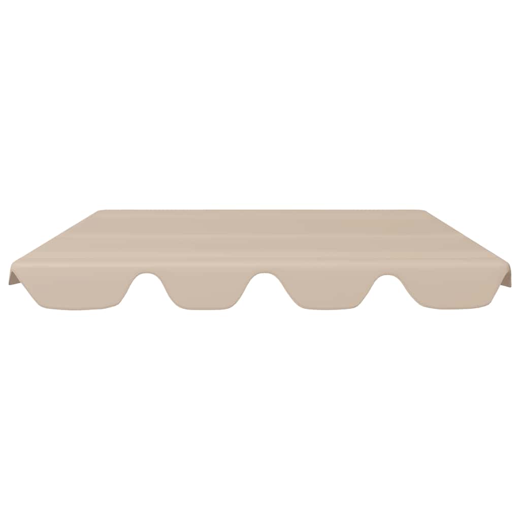 Replacement Canopy for Garden Swing Beige 150/130x105/70 cm