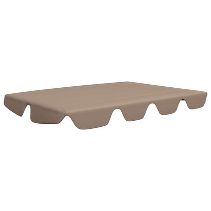 Replacement Canopy for Garden Swing Taupe 150/130x105/70 cm