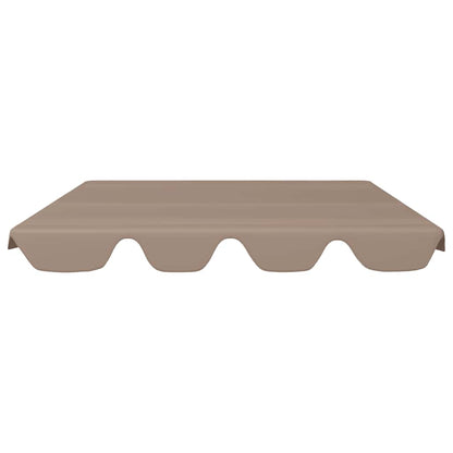Replacement Canopy for Garden Swing Taupe 150/130x105/70 cm