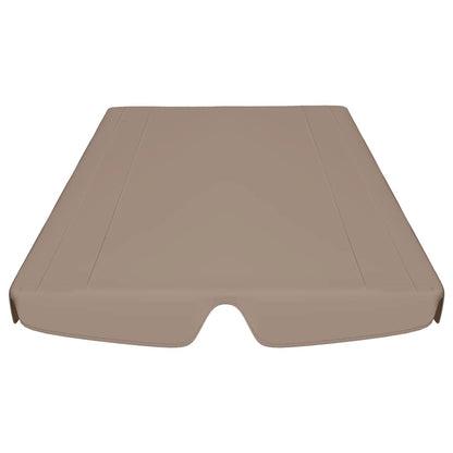 Replacement Canopy for Garden Swing Taupe 150/130x105/70 cm