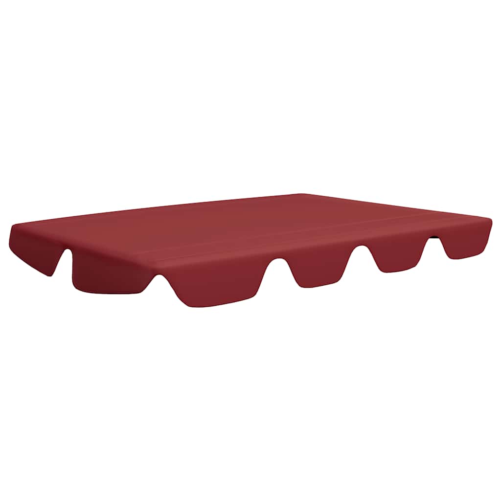 Replacement Canopy for Garden Swing Wine Red 150/130x105/70 cm