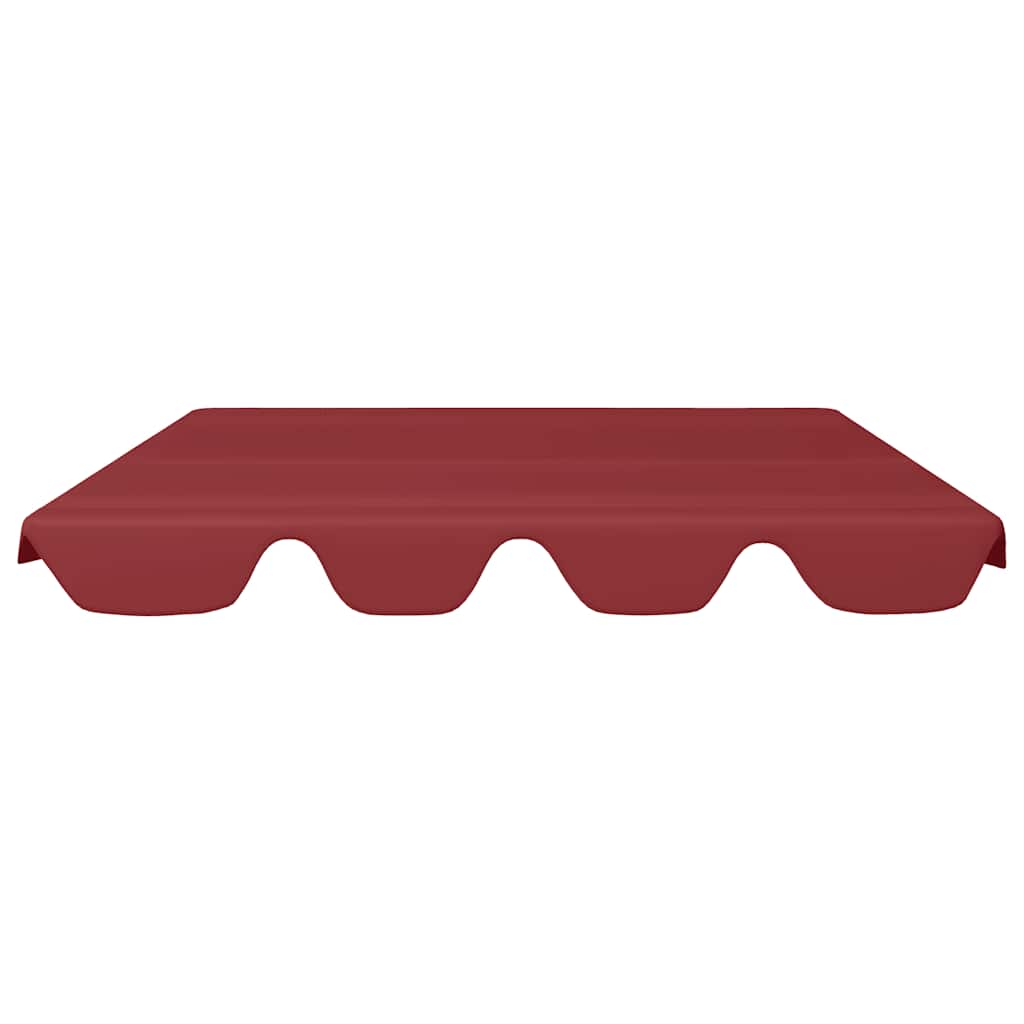 Replacement Canopy for Garden Swing Wine Red 150/130x105/70 cm