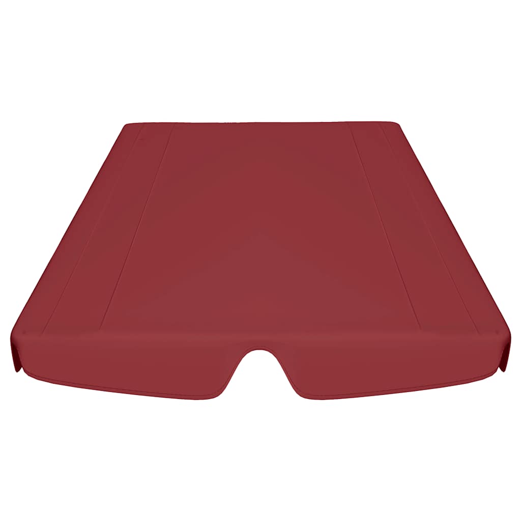 Replacement Canopy for Garden Swing Wine Red 150/130x105/70 cm
