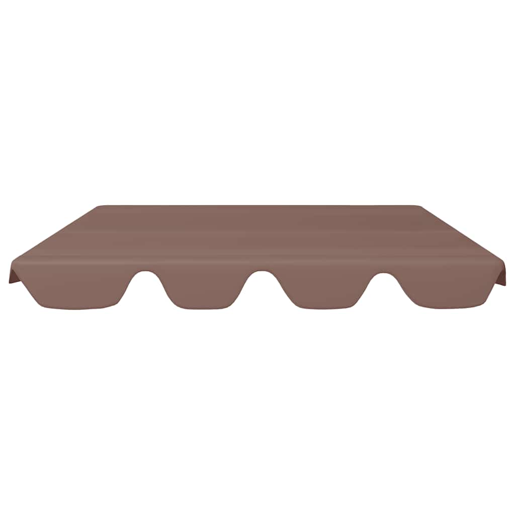 Replacement Canopy for Garden Swing Brown 150/130x105/70 cm