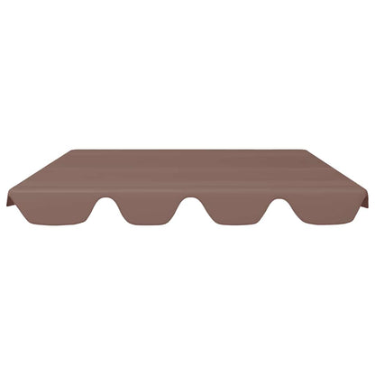 Replacement Canopy for Garden Swing Brown 150/130x105/70 cm