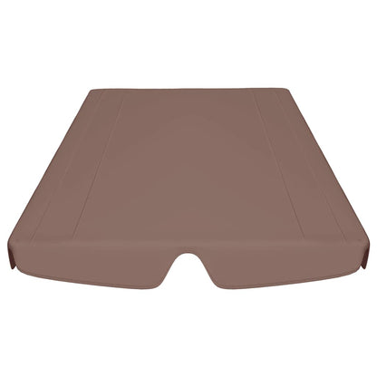 Replacement Canopy for Garden Swing Brown 150/130x105/70 cm