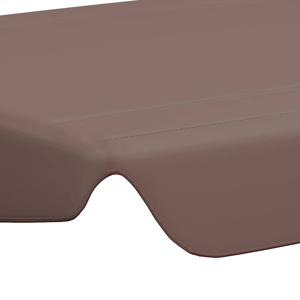 Replacement Canopy for Garden Swing Brown 150/130x105/70 cm