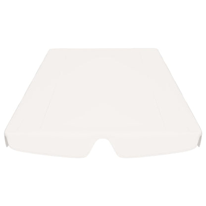 Replacement Canopy for Garden Swing White 150/130x105/70 cm