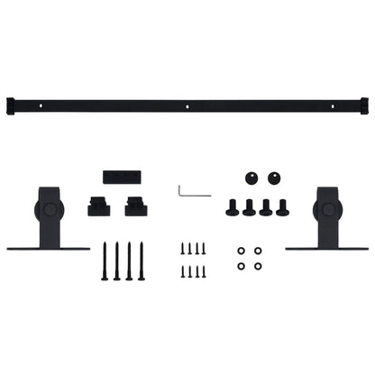 Mini Sliding Cabinet Door Kit Carbon Steel 152 cm