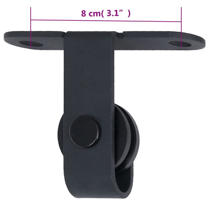 Mini Sliding Cabinet Door Kit Carbon Steel 152 cm