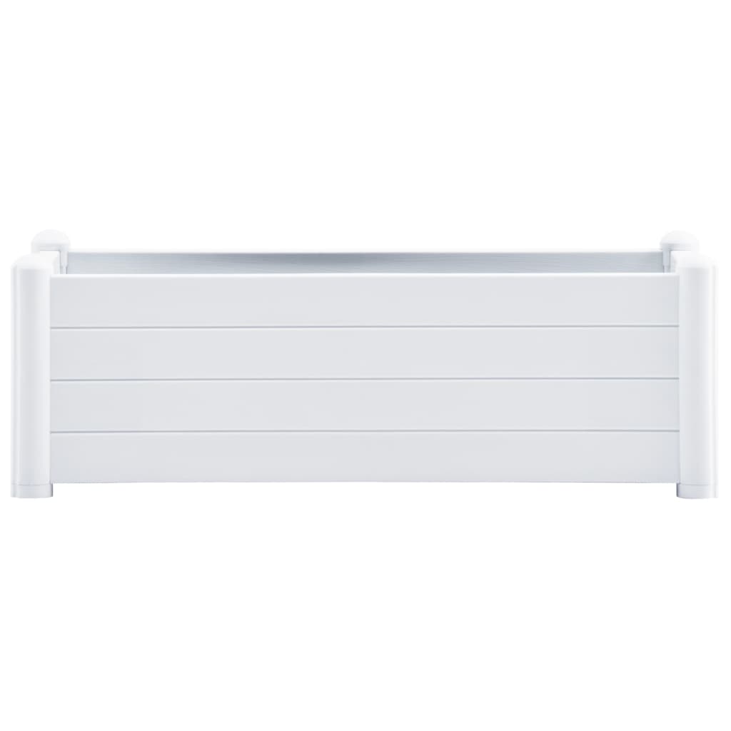 Garden Raised Bed PP White 100x43x35 cm