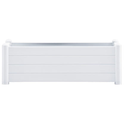 Garden Raised Bed PP White 100x43x35 cm