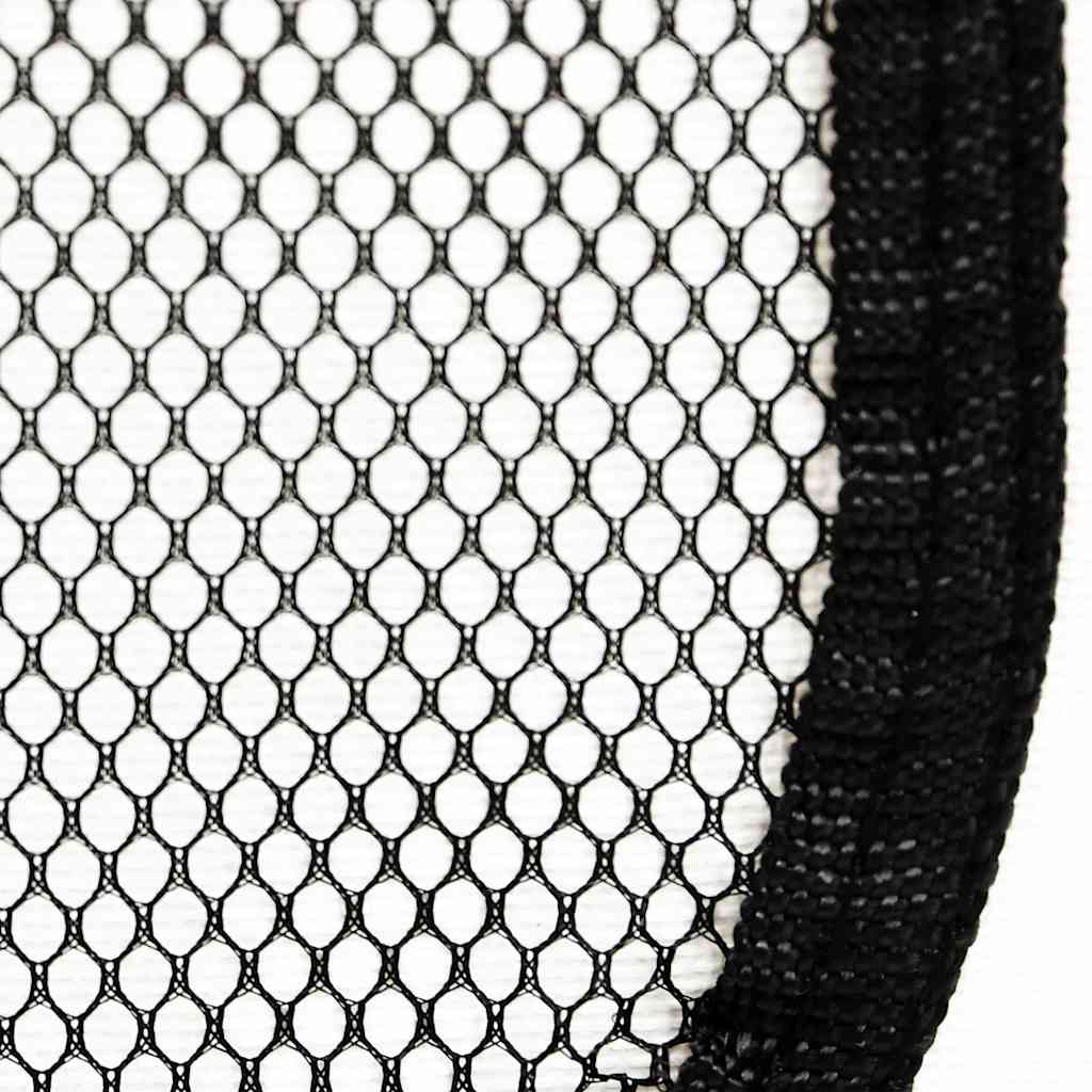 Foldable Dog Playpen with Carrying Bag Black 110x110x58 cm