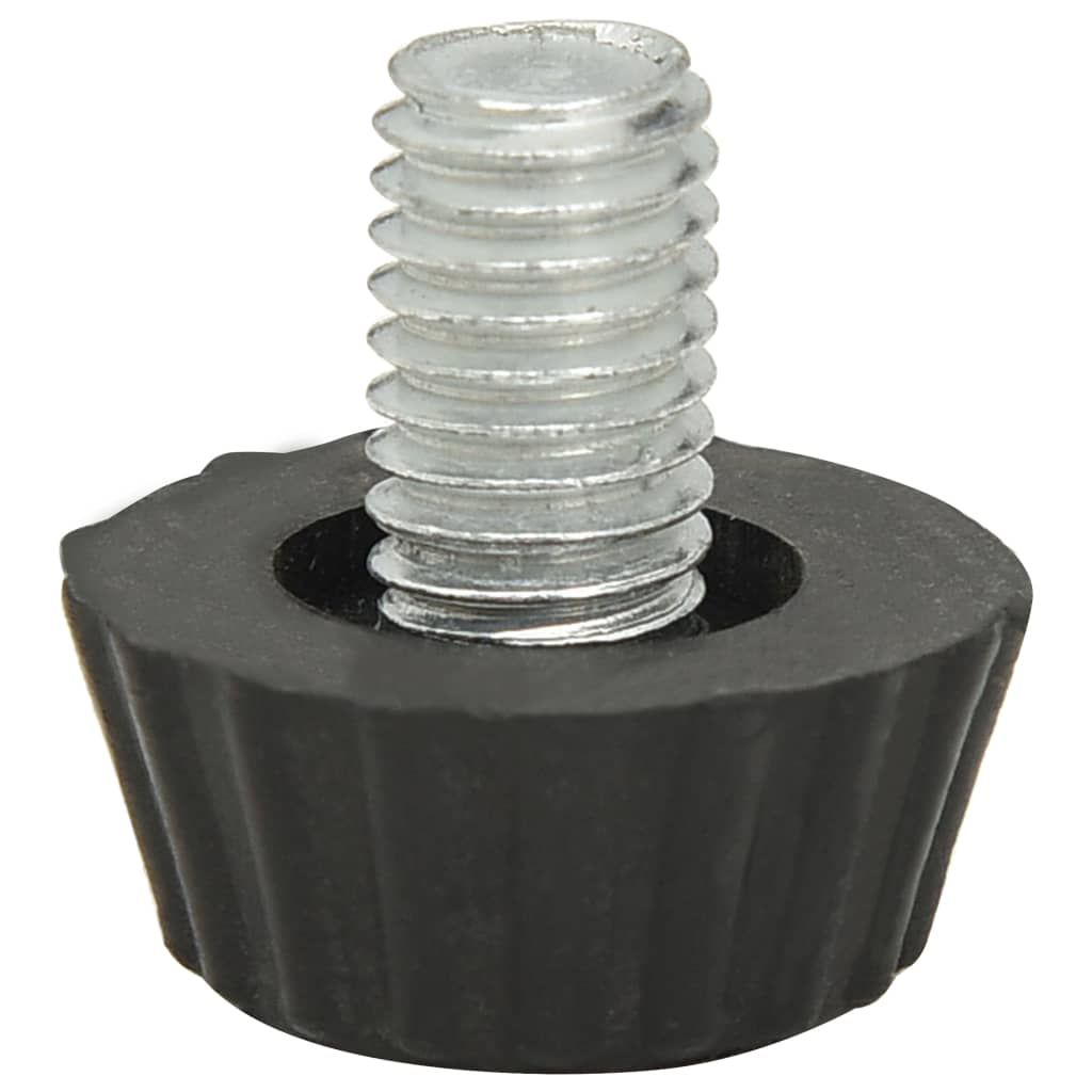Adjustable Furniture Feet M8 18 pcs Black