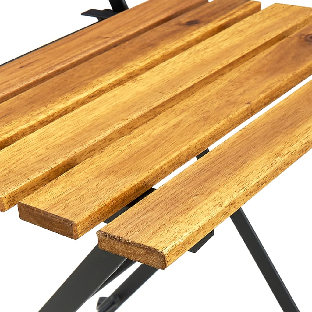9 Piece Folding Outdoor Dining Set Solid Acacia Wood