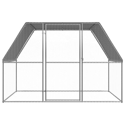 Outdoor Chicken Cage 3x2x2 m Galvanised Steel