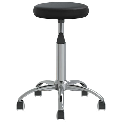 Office Swivel Chair Black Faux Leather
