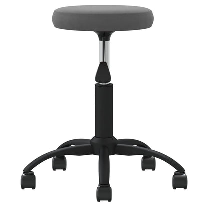 Office Swivel Chair Dark Grey Velvet