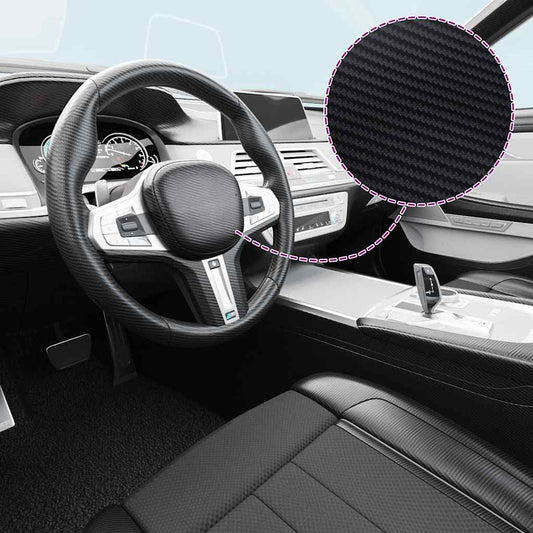 Car Films 2 pcs 3D Black 100x150 cm+50x150 cm