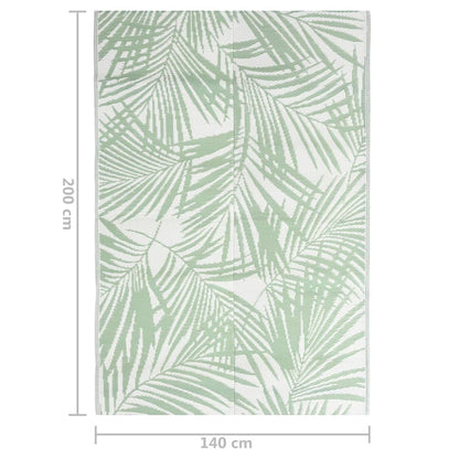 Outdoor Rug ARAKIL Green 140x200 cm PP