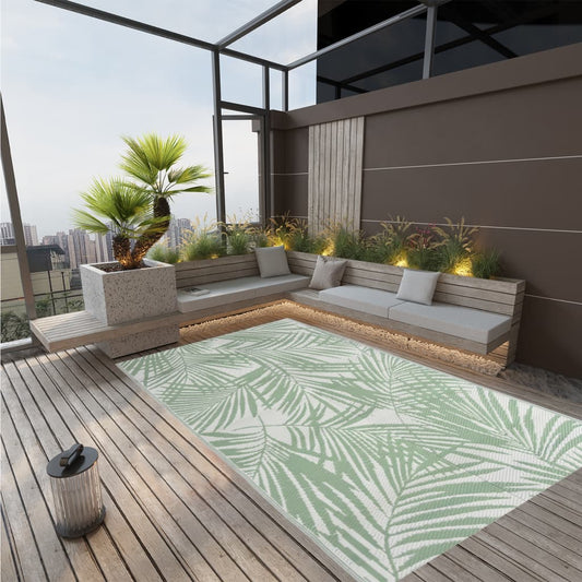 Outdoor Rug ARAKIL Green 140x200 cm PP
