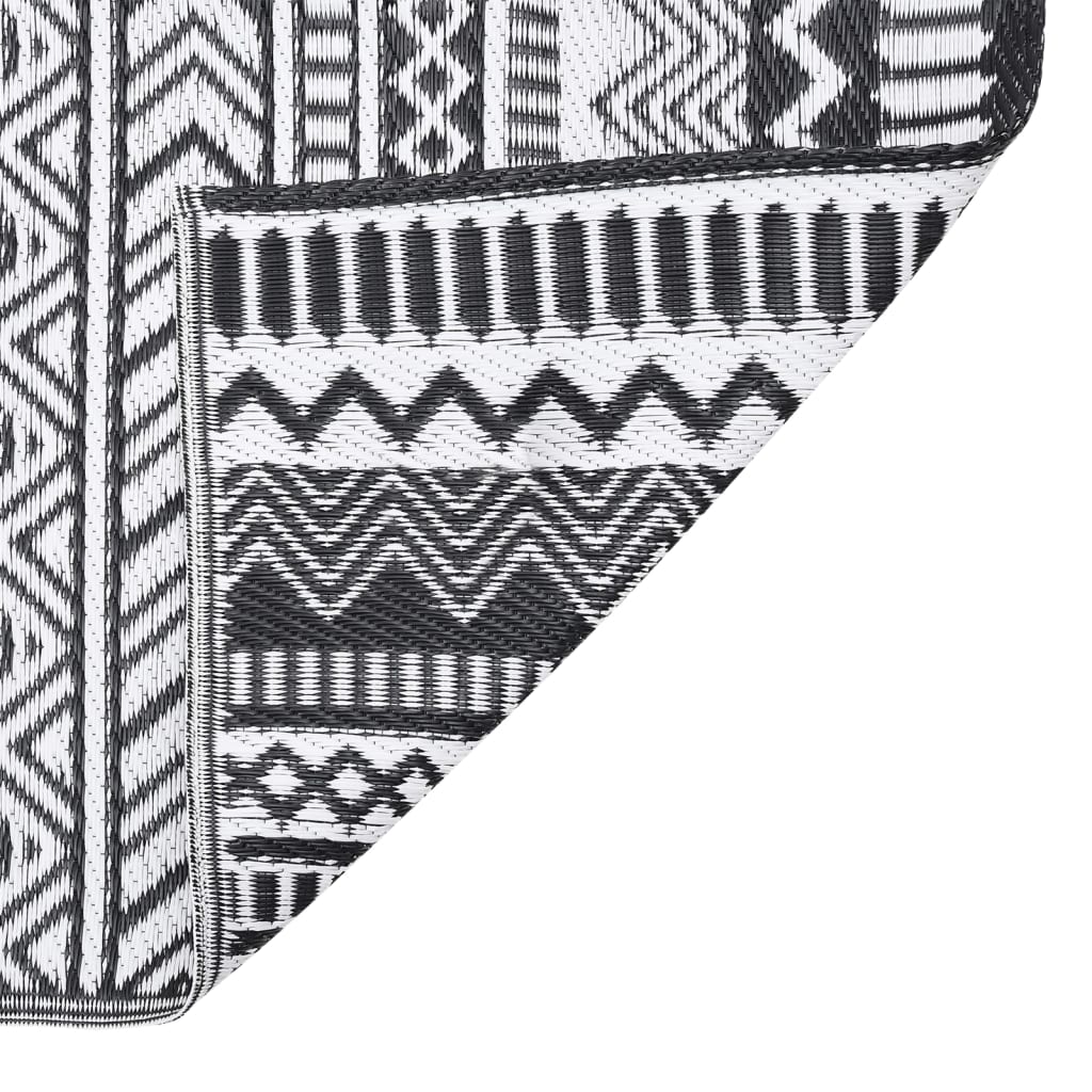 Outdoor Rug ARAKIL Black 190x290 cm PP