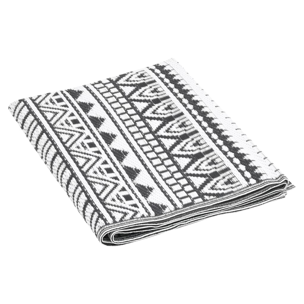 Outdoor Rug ARAKIL Black 190x290 cm PP