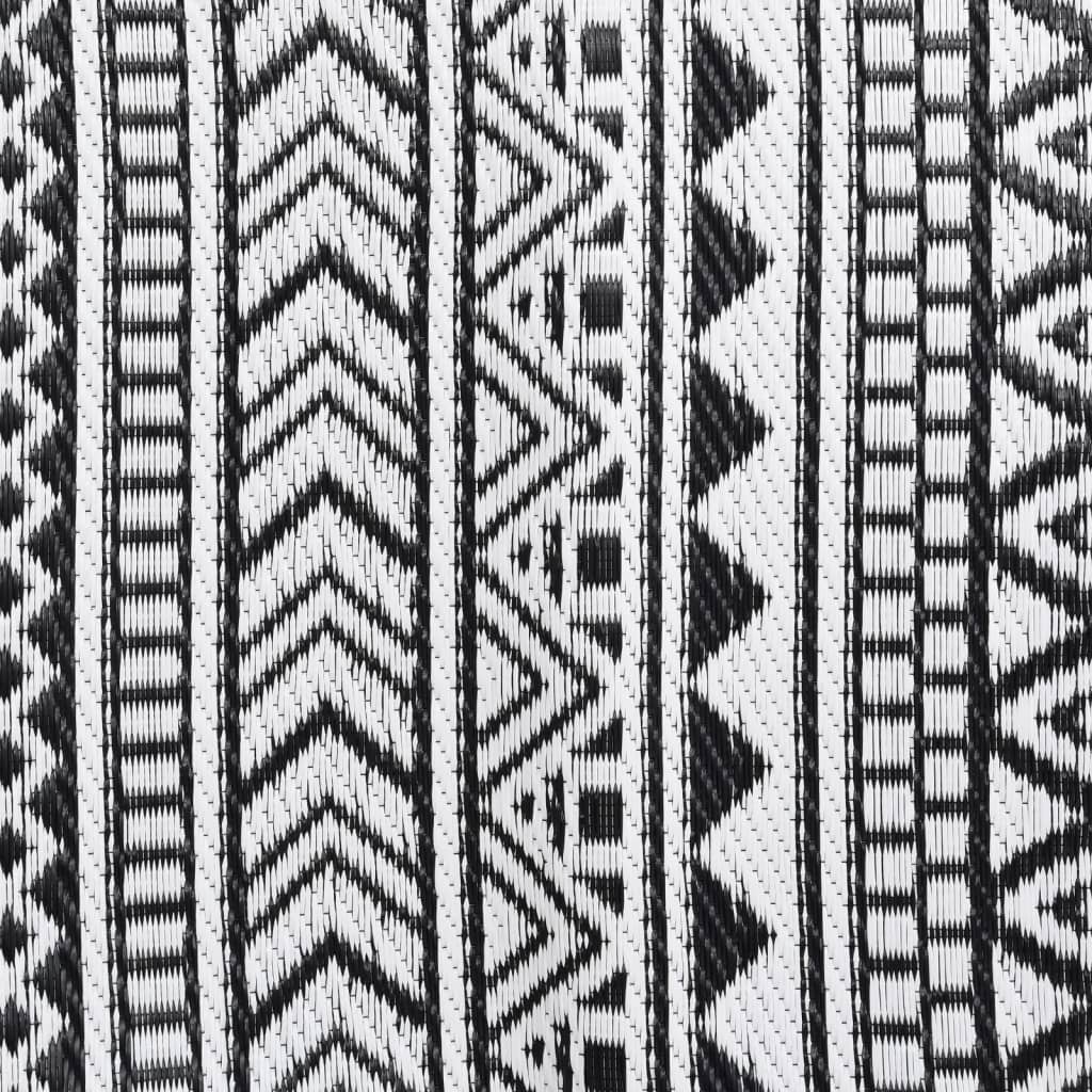 Outdoor Rug ARAKIL Black 190x290 cm PP