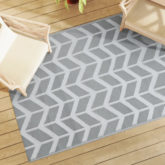 Outdoor Carpet ARAKIL Grey 140x200 cm PP