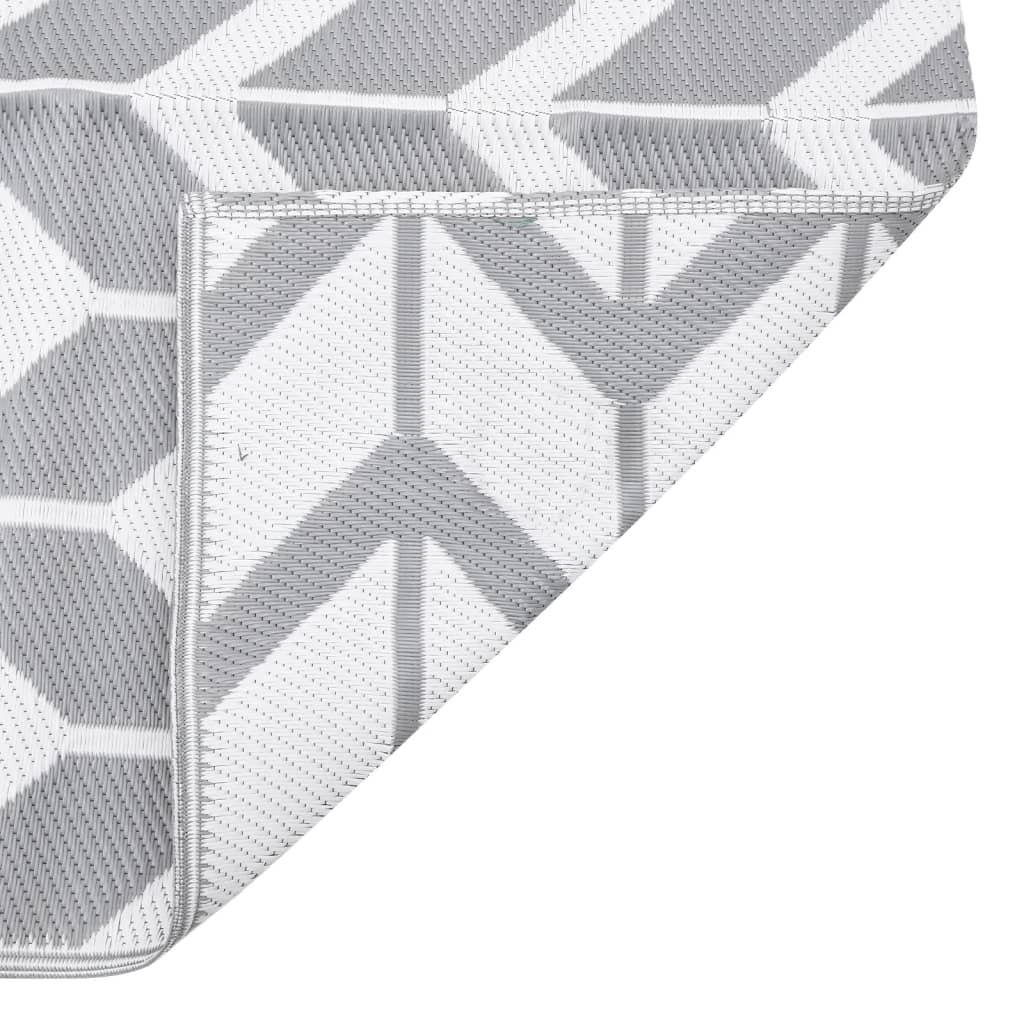 Outdoor Rug ARAKIL Grey 160x230 cm PP
