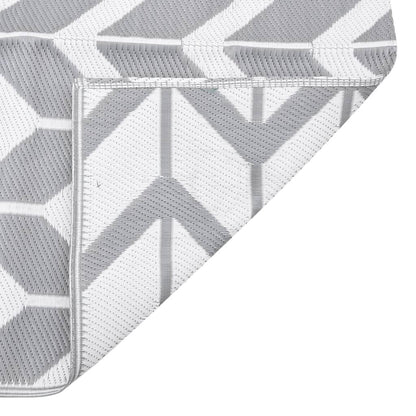 Outdoor Rug ARAKIL Grey 160x230 cm PP
