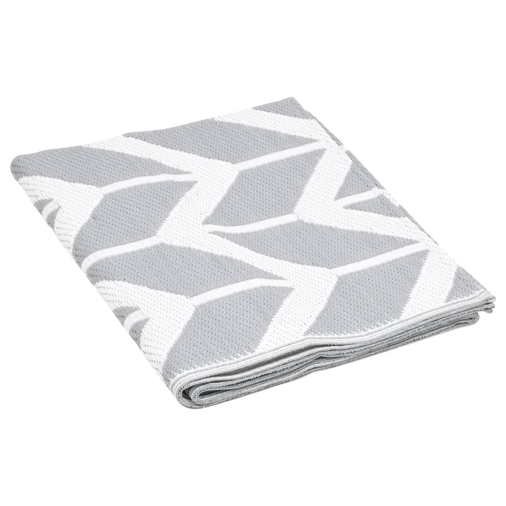 Outdoor Rug ARAKIL Grey 160x230 cm PP