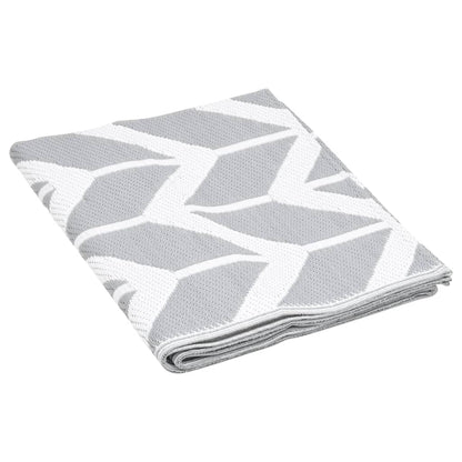 Outdoor Rug ARAKIL Grey 160x230 cm PP