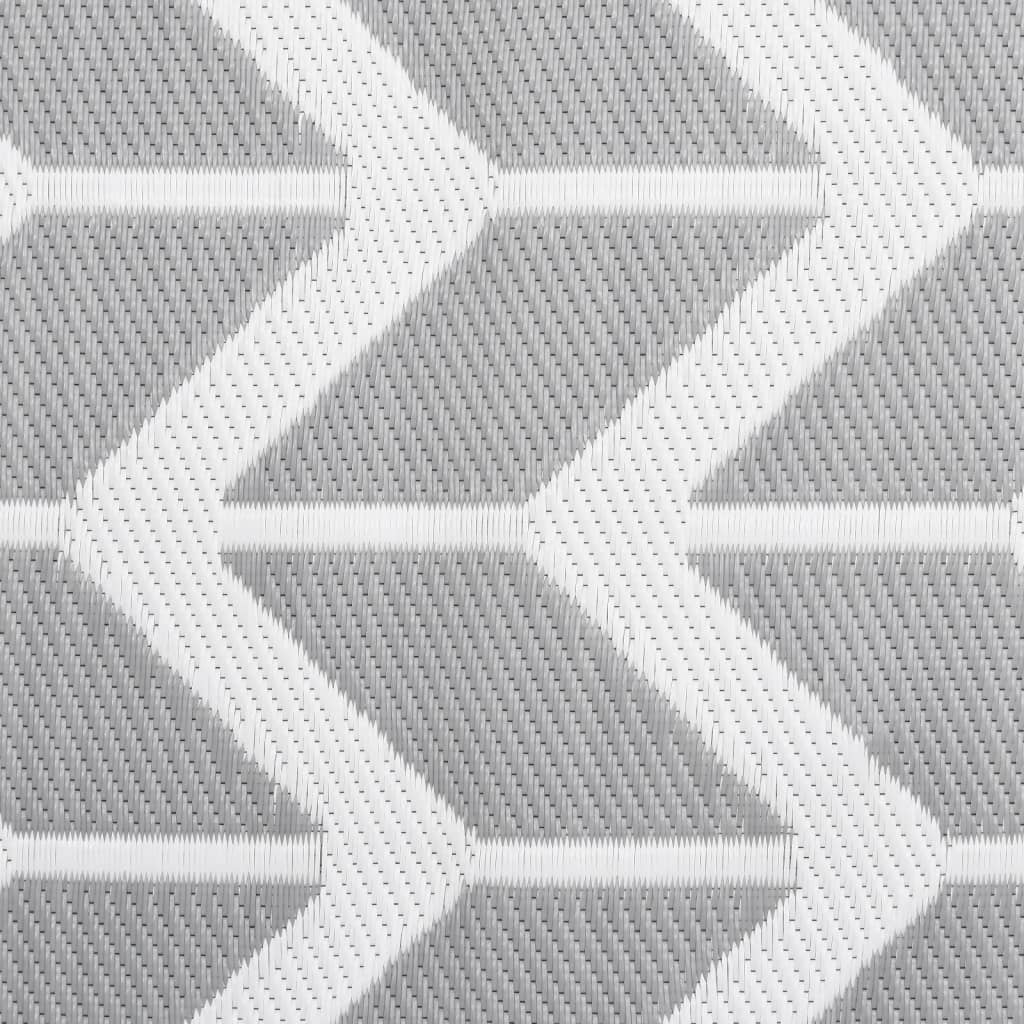 Outdoor Rug ARAKIL Grey 160x230 cm PP