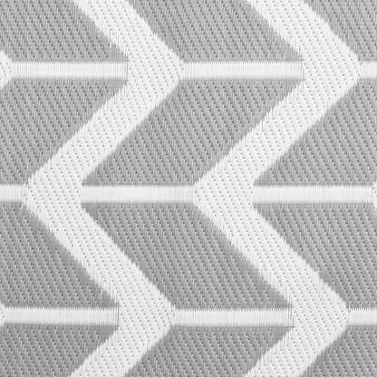 Outdoor Rug ARAKIL Grey 160x230 cm PP