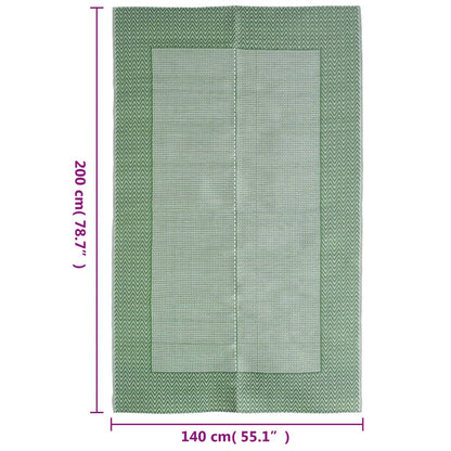 Outdoor Rug ARAKIL Green 140x200 cm PP