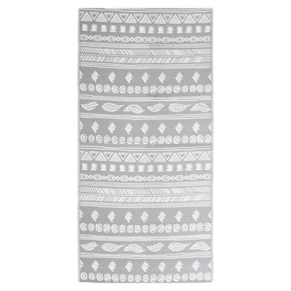 Outdoor Rug ARAKIL Grey 80x150 cm PP