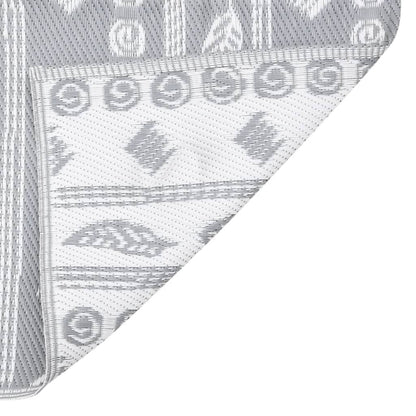 Outdoor Rug ARAKIL Grey 80x150 cm PP