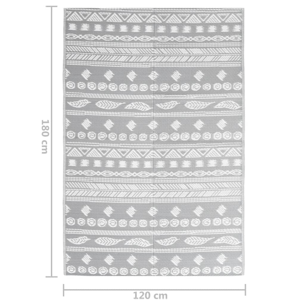 Outdoor Rug Grey 120x180 cm PP