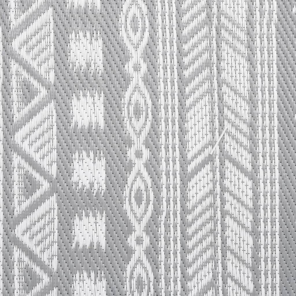 Outdoor Rug ARAKIL Grey 160x230 cm PP
