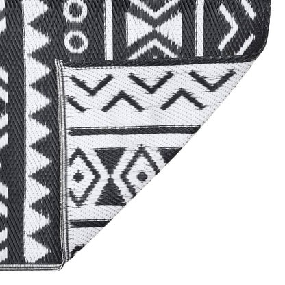 Outdoor Rug ARAKIL Black 80x150 cm PP