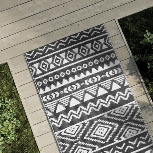 Outdoor Carpet ARAKIL Black 80x250 cm PP