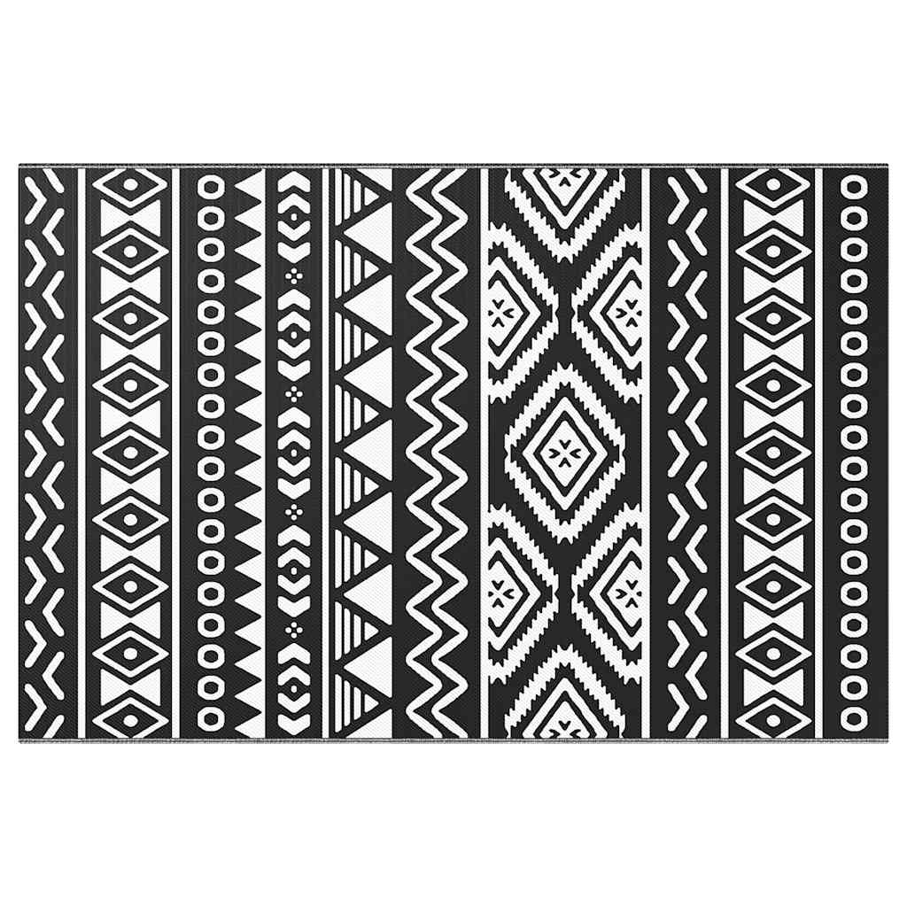 Outdoor Rug ARAKIL Black 120x180 cm PP