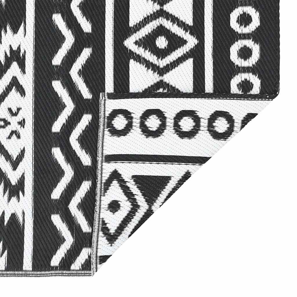 Outdoor Rug ARAKIL Black 120x180 cm PP